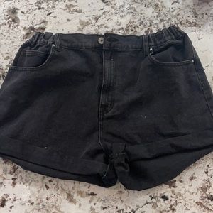 Cotton On Rocky Denim Black Shorts